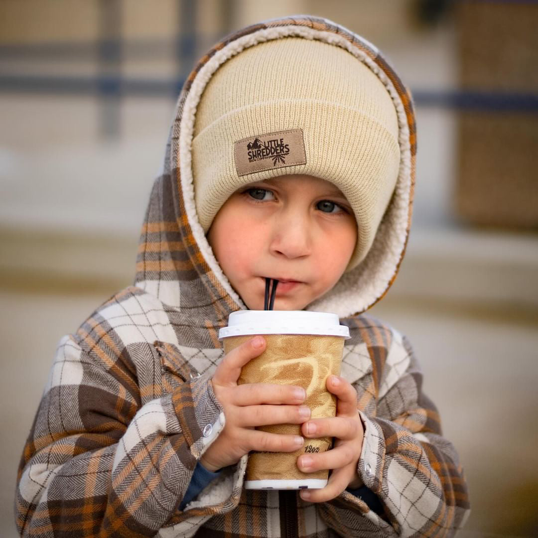 classic beanie. CAMEL