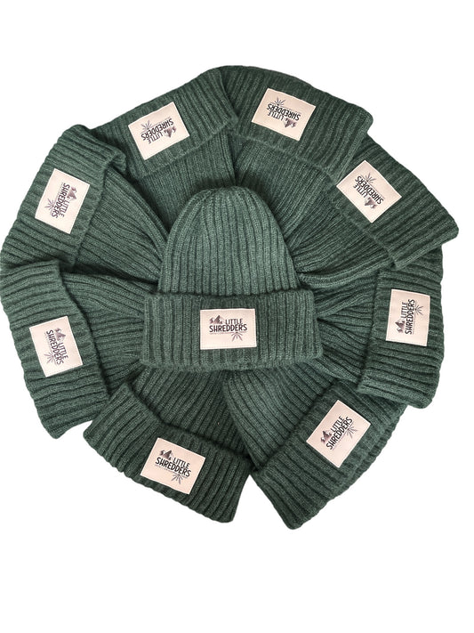 LS forest green beanie